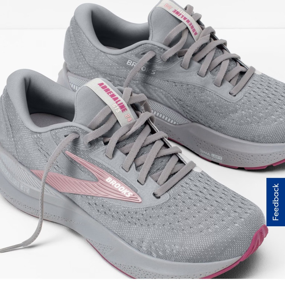 Brooks Adrenaline GTS24- Alloy/White//Zephyr
